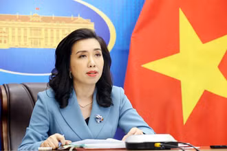 Người phát ngôn Bộ Ngoại giao Lê Thị Thu Hằng. (Ảnh: Bộ Ngoại giao)