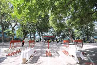 Quang cảnh tại một điểm thi tốt nghiệp THPT năm 2021. Ảnh: HÀ NAM