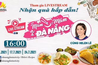 Quảng bá ẩm thực qua chương trình livestream “Măm măm Đà Nẵng”.
