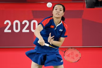Nguyễn Thùy Linh thi đấu không hề nao núng. (Ảnh: Getty)