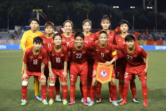 Đội tuyển nữ Việt Nam trong kỳ SEA Games 30 tổ chức tại Philippines. (Ảnh: VFF)