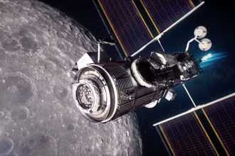 Hình minh họa cận cảnh Tiền đồn cư trú và hậu cần (HALO). Ảnh: NASA.