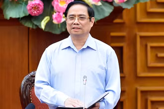 Thủ tướng Chính phủ Phạm Minh Chính phát biểu tại cuộc họp.