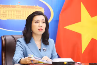 Người phát ngôn Bộ Ngoại giao Lê Thị Thu Hằng. (Ảnh: Bộ Ngoại giao)
