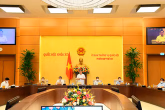 Một phiên họp của Ủy ban Thường vụ Quốc hội. (Ảnh: quochoi.vn)