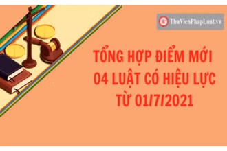Tổng hợp điểm mới bốn Luật có hiệu lực từ ngày 1/7