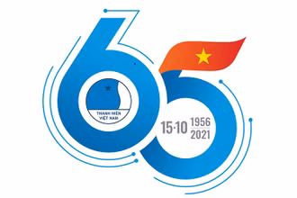 Biểu trưng của Hội Liên hiệp Thanh niên Việt Nam nhân kỷ niệm 65 năm Ngày truyền thống.
