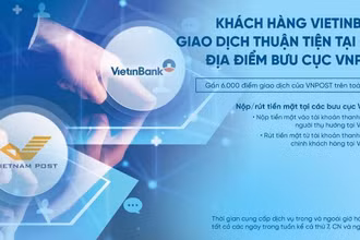 Khách hàng Vietinbank giao dịch thuận tiện tại các địa điểm Bưu cục VNPost