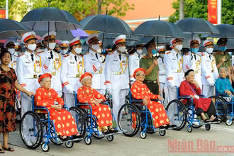 Gặp mặt đại biểu Mẹ Việt Nam Anh hùng toàn quốc năm 2020 tại Hà Nội (Ảnh: Đăng Khoa).