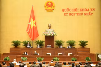 Quang cảnh phiên làm việc chiều ngày 27/7 của Quốc hội.