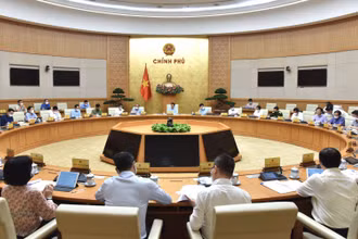 Quang cảnh phiên họp Chính phủ chuyên đề về phòng, chống dịch Covid-19. (Ảnh: Trần Hải)