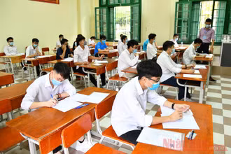 Tại Kỳ thi tốt nghiệp THPT năm 2021. ẢNh: THUỶ NGUYÊN