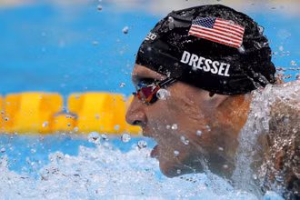 Được đánh giá là “truyền nhân” của huyền thoại Michael Phelps, kình ngư Caeleb Dressel đang hướng tới mục tiêu giành sáu tấm huy chương vàng ở kỳ Olympic này. (Ảnh: Reuters)