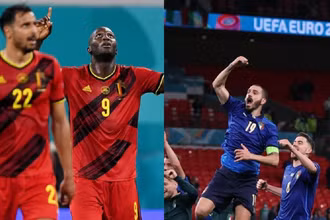 Đại chiến Bỉ - Italia là trận cầu rất được chờ đợi ở tứ kết Euro 2020. (Ảnh Reuters)