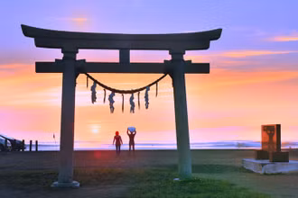 Tại Olympic Tokyo 2020, nơi diễn ra các cuộc thi lướt sóng là bờ biển Tsurigasaki. (Ảnh: VISITCHIBA)