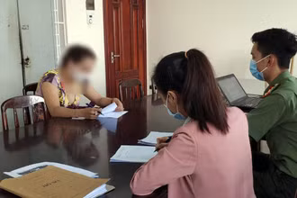 Tại cơ quan công an, bà N.T.H.M đã thừa nhận hành vi vi phạm của mình.