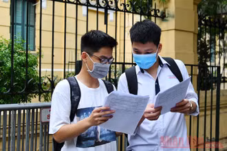 Thí sinh tại Kỳ thi tốt nghiệp THPT 2021. Ảnh: THỦY NGUYÊN