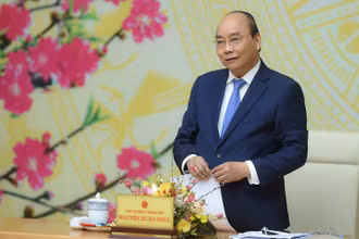 Thủ tướng Nguyễn Xuân Phúc dự và phát biểu ý kiến tại cuộc họp.