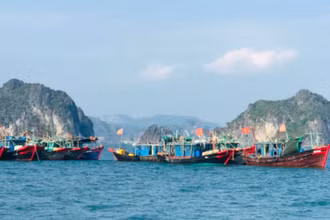 Khu vực vùng biển xảy ra vụ việc.