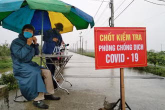 Các chốt kiểm dịch đã được triển khai tại ổ dịch xã Thụy Việt, Thụy Hưng (Thái Thụy, tỉnh Thái Bình).