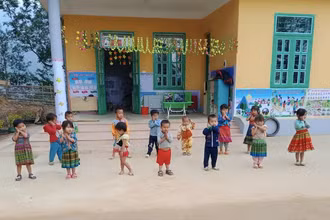 Trẻ em tại Trường mầm non Tênh Phông (Tuần Giáo, Điện Biên)