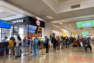Du khách vẫn lựa chọn nghỉ Tết tại khu vực phía nam không có dịch. 