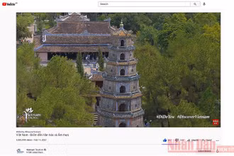Chỉ trong hai tuần, clip quảng bá du lịch Việt Nam trên nền tảng YouTube đã vượt qua mốc 1 triệu lượt xem (Ảnh chụp màn hình)