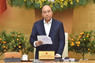 Thủ tướng Nguyễn Xuân Phúc chủ trì phiên họp Chính phủ thường kỳ tháng 1.
