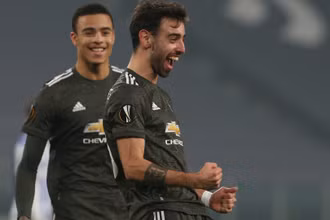 Bruno Fernandes góp công lớn với hai bàn thắng. (Ảnh: Getty Images)