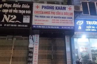 Phòng khám nơi thai phụ tử vong. 