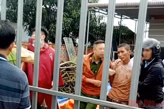 Lực lượng chức năng bắt Nguyễn Quang Thoại sau hơn hai giờ gây án.