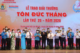 Lễ trao Giải thưởng Tôn Đức Thắng lần thứ 20, sáng 29-8