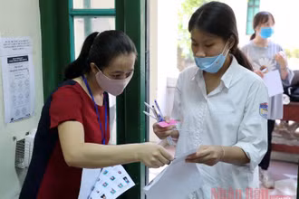 Hình ảnh tại Kỳ thi tốt nghiệp THPT 2020 (Ảnh: THỦY NGUYÊN)