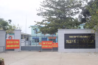 Khu cách ly tập trung tại thị trấn Hà Lam, huyện Thăng Bình.