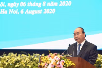 Thủ tướng Nguyễn Xuân Phúc phát biểu khai mạc Hội nghị.