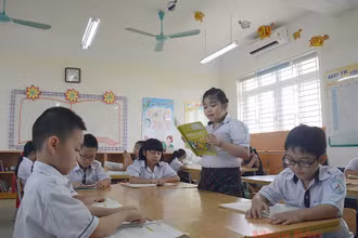 Học sinh tiểu học (Ảnh: DUY LINH)