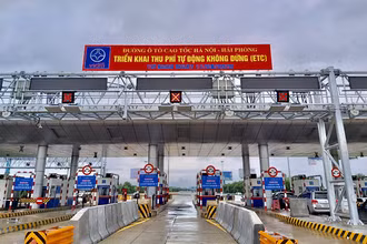 Cao tốc Hà Nội - Hải Phòng thu phí tự động từ 11-8