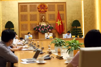 Phó Thủ tướng Vũ Đức Đam chủ trì cuộc họp. (Ảnh: VGP)