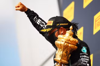 Hamilton có lần thứ bảy đăng quang tại Silverstone, vượt qua huyền thoại Alain Prost khi có số lần thắng chặng trên quê hương nhiều nhất. (Ảnh: F1)
