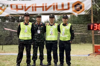 Đội tuyển Thông tin liên lạc lần đầu tham gia Army Games có khởi đầu ấn tượng. Ảnh: TRẦN THỤ