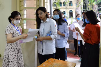 Thí sinh tại Kỳ thi tốt nghiêpj THPT 2020 (Ảnh: THỦY NGUYÊN)