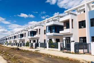 Một góc dự án khu dân cư Tân Thịnh, nơi có gần 500 căn biệt thự, nhà liền kề xây dựng không phép.