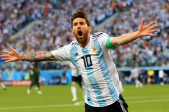 Lionel Messi trong màu áo đội tuyển quốc gia. (Ảnh: NY Times)