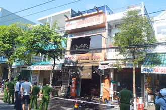 Hiện trường vụ cháy.