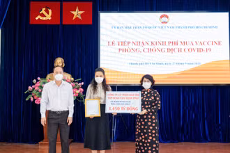 Công ty CP Bảo trợ Tập đoàn Vạn Thịnh Phát ủng hộ phòng chống dịch Covid-19.