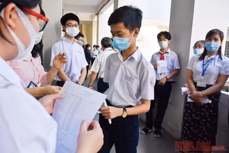 Các thí sinh dự thi kỳ thi tuyển sinh lớp 10 tại Đà Nẵng năm học 2021-2022.