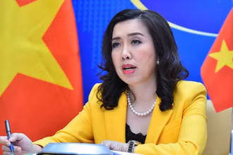 Người phát ngôn Bộ Ngoại giao Lê Thị Thu Hằng. (Ảnh: Bộ Ngoại giao)