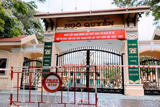 Từ chiều 28/6, học sinh lớp 12 tại Hải Phòng thực hiện ôn thi trực tuyến.