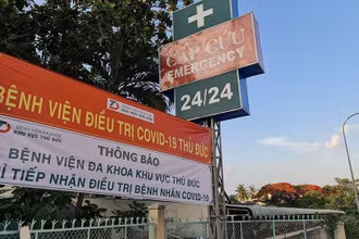 Bệnh viện điều trị Covid-19 Thủ Đức. (Ảnh: VOV.VN)