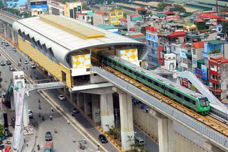 Giá vé đường sắt Cát Linh - Hà Đông thấp nhất là 7.000 đồng/lượt